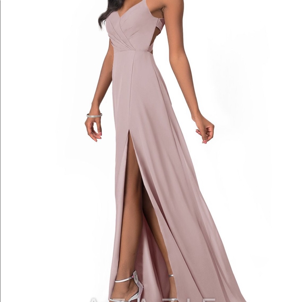 Azazie Jane in Vintage Mauve Dress